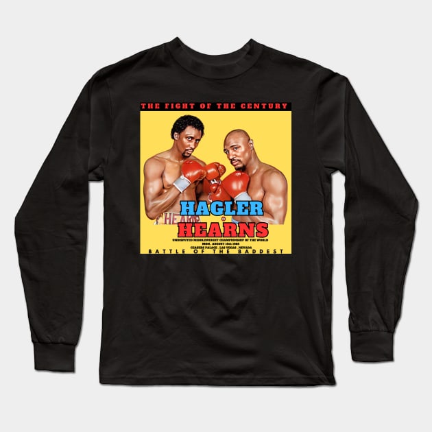 Hagler vs Hearns - The Fight of The Century Long Sleeve T-Shirt by M.I.M.P.